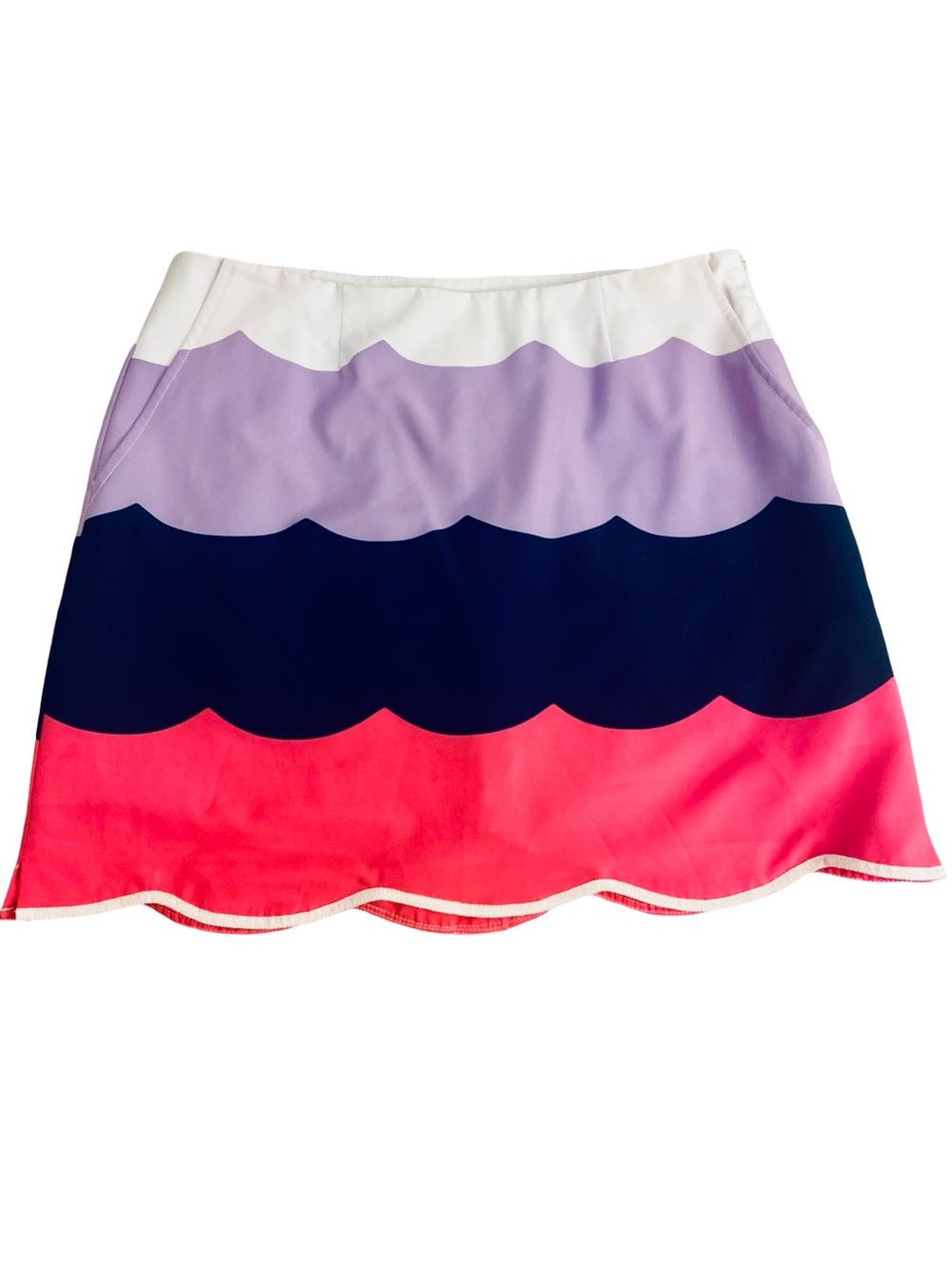 Golftini  Scallop Hem  Skortin White, Lavender, Navy & Pink -4